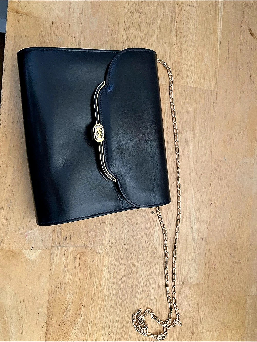 Gucci Black Chain Clutch
